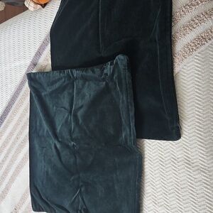 Pair Of Deep Green Velvet Pillow Cases Ikea